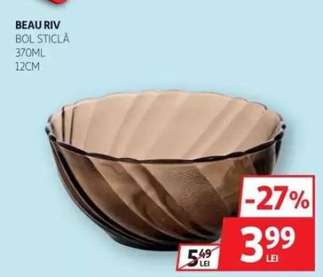 BEAU RIV Bol Sticlă