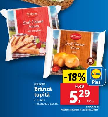 Milbona Brânză topită