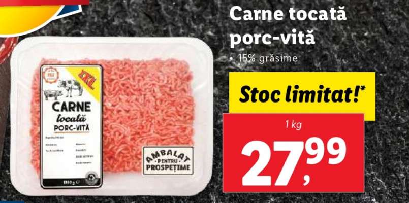 Carne tocată porc-vită