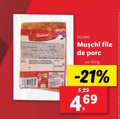 Dulano Mușchi file de porc
