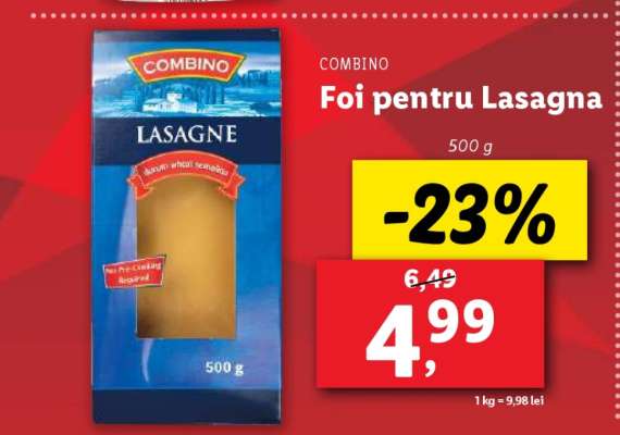 Foi pentru Lasagna