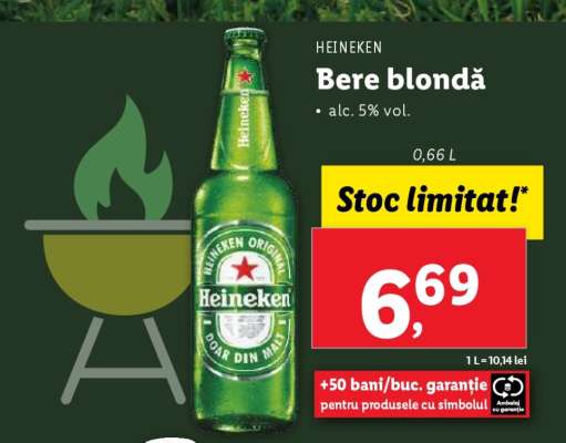 HEINEKEN Bere blondă