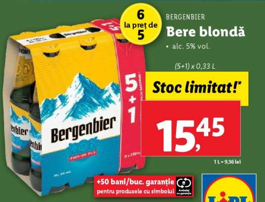 BERGENBIER Bere blondă