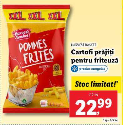HARVEST BASKET Cartofi prăjiți pentru friteuză