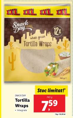 Snack Day Tortilla Wraps