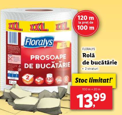 FLORALYS Rolă de bucătărie