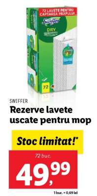 Swiffer Rezerve lavete uscate pentru mop