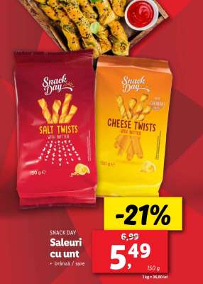 Snack Day Saleuri cu unt