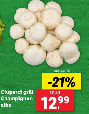 Ciuperci grill Champignon albe