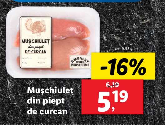 Mușchiuleț din piept de curcan