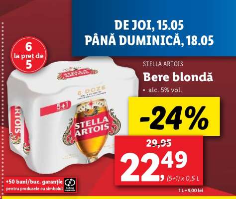 STELLA ARTOIS Bere blondă