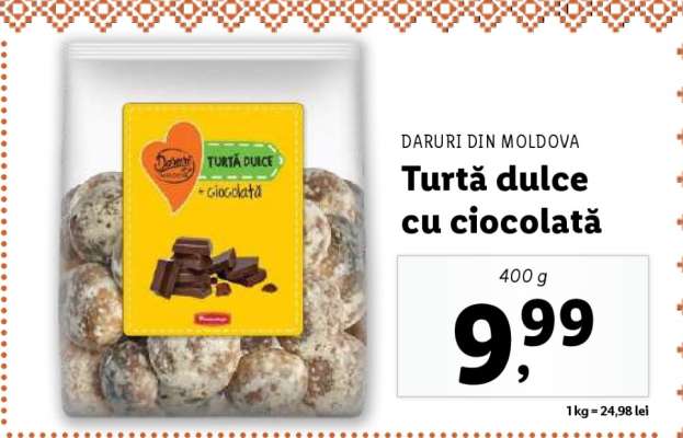 Turtă dulce cu ciocolată