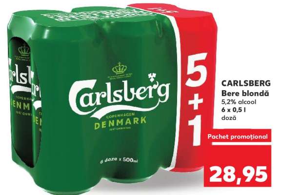 CARLSBERG Bere blondă