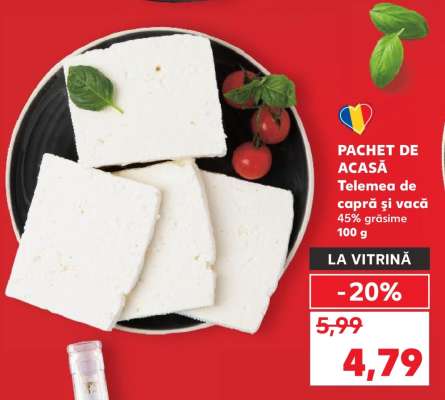 PACHET DE ACASĂ Telemea de capră și vacă