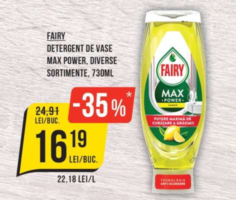 FAIRY Detergent de vase Max Power