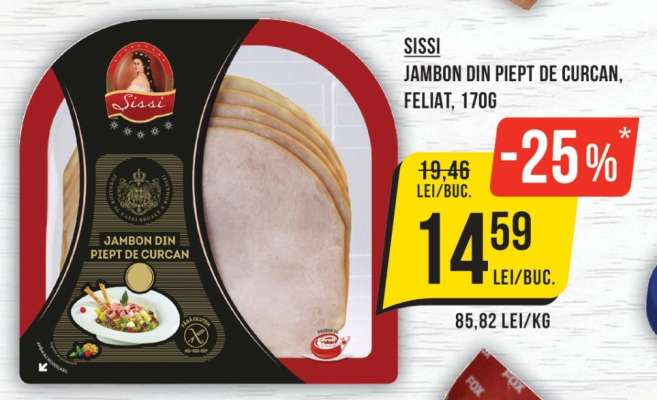 SISSI JAMBON DIN PIEPT DE CURCAN, FELIAT, 170G