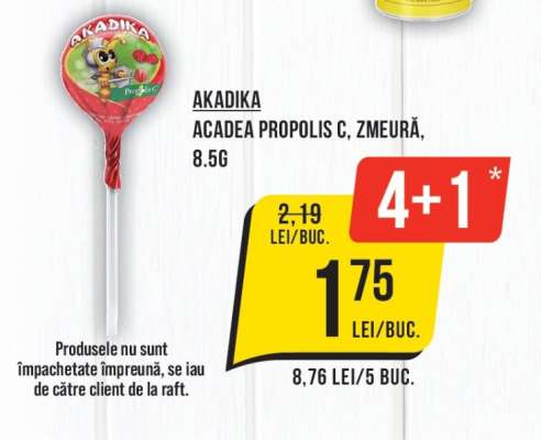 AKADIKA ACADEA PROPOLIS C, ZMEURĂ, 8.5G