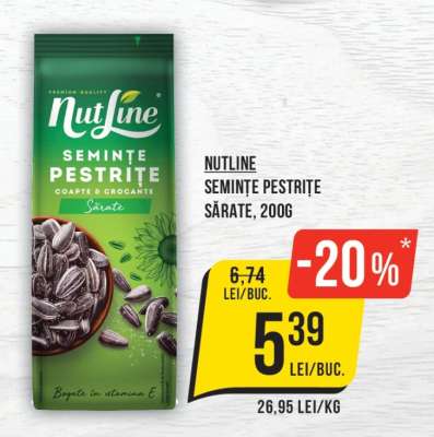 Nutline Semințe Pestrițe, Sărate, 200g