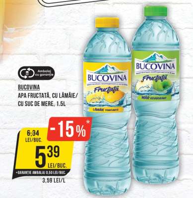 BUCOVINA Apă fructată