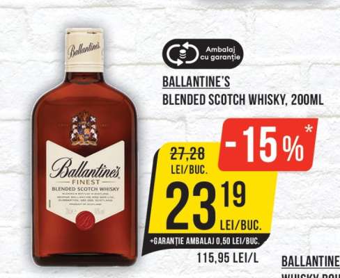 Ballantine's Blended Scotch Whisky, 200ml
