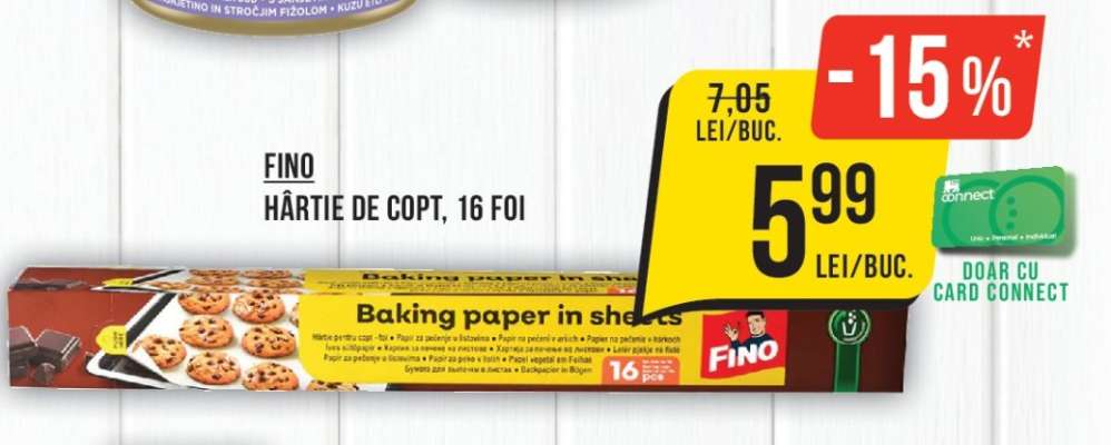Fino Hârtie de copt, 16 foi