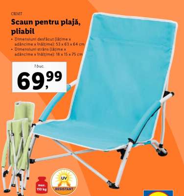 Scaun pentru plajă, pliabil