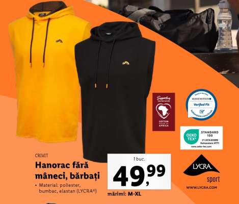 Hanorac fără mâneci, bărbați