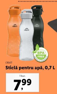 Sticlă pentru apă, 0,7 L