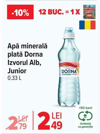 Apă minerală plată Dorna Izvorul Alb, Junior