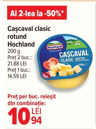 Cașcaval clasic rotund Hochland