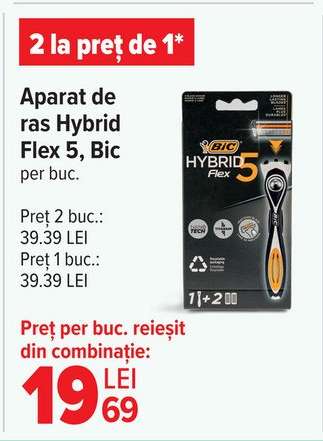 Aparat de ras Hybrid Flex 5, Bic