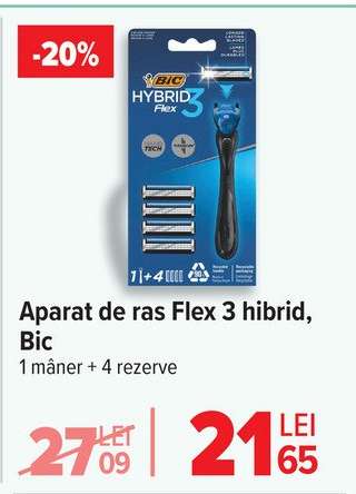 Aparat de ras Flex 3 hibrid, Bic