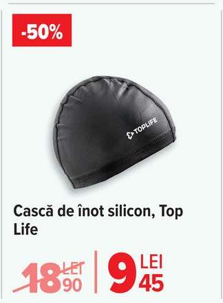 Cască de înot silicon, Top Life