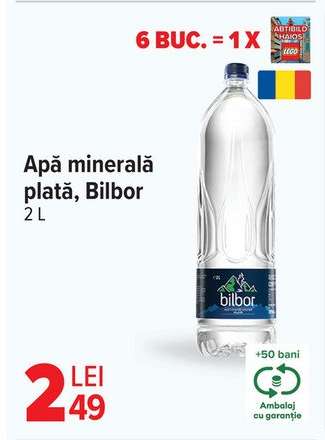 Apă minerală plată Bilbor