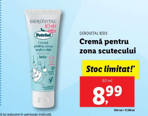 Gerovital Kids Cremă pentru zona scutecului