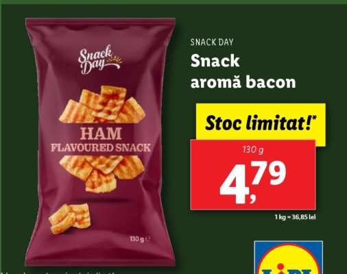 Snack aromă bacon