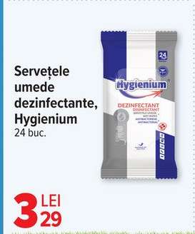 Servețele umede dezinfectante, Hygienium