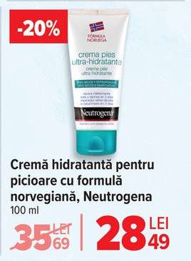 Cremă hidratantă pentru picioare cu formulă norvegiană, Neutrogena