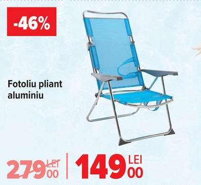 Fotoliu pliant aluminiu