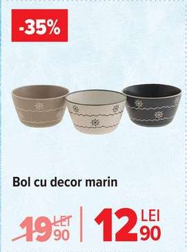 Bol cu decor marin