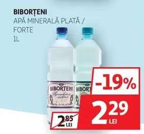 Biborțeni Apă Minerală Plată / Forte