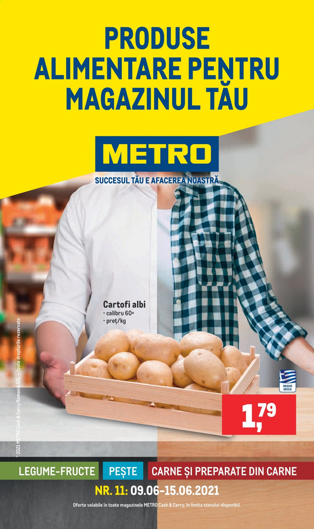 Cataloage Metro  - 09.06.2021 - 15.06.2021. Pagina 1.